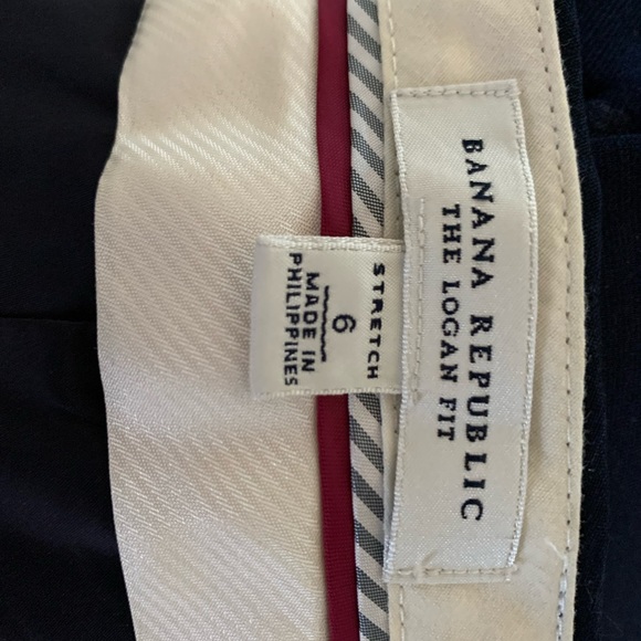 Long navy blue wool pant, Jackson Fit from Banana Republic - Picture 2 of 5